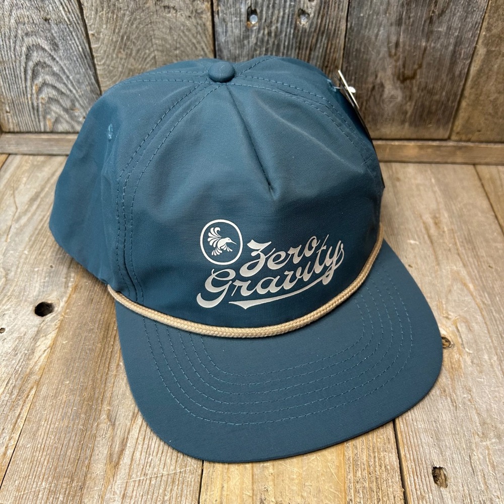 Zero Gravity Brist Blanks Slate Blue 5-Panel Rope Hat Snapback New